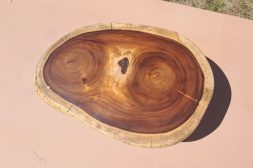 Creator Creations Wood Furniture Nelspruit - Live Edge Jackalberry Disc Coffee Table
