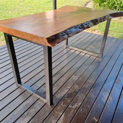 Creator Creations Wood Furniture Nelspruit - Live Edge Jackalberry Dining table